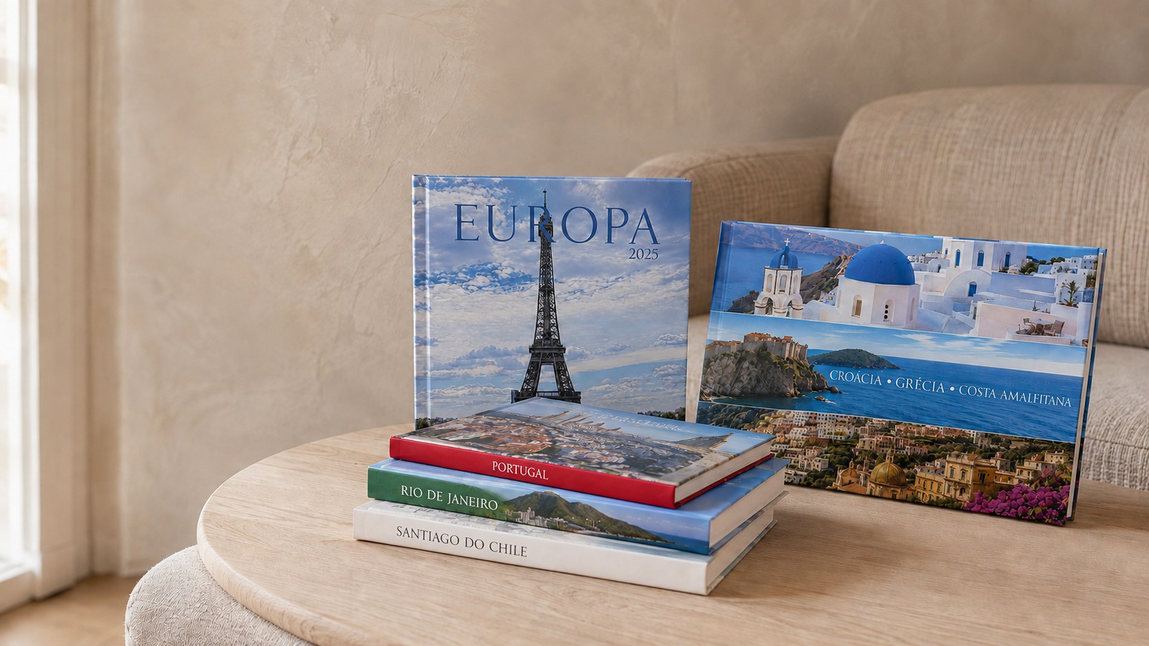 Álbuns Minilab Book de Europa, Croácia, Grécia, Portugal, Rio de Janeiro e Santiago do Chile